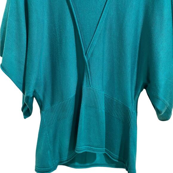 DFA New York Green Handkerchief Sweater Sz L - Picture 4 of 11